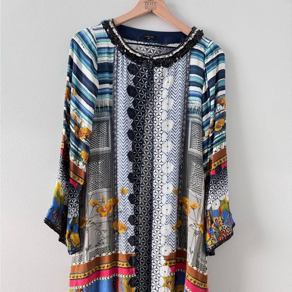 Colorful Women's Kimono with Floral Design